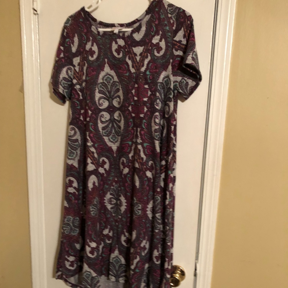 Lularoe Carly M sweater material Paisley print